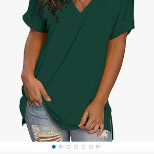Women's summer short sleeve blouse
